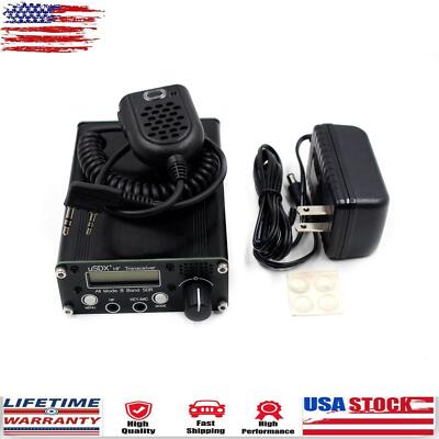 Usdr usdx+ Plus Transceiver SDR QRP CW All Mode 8 Band w/Power Adapter US Plug Y