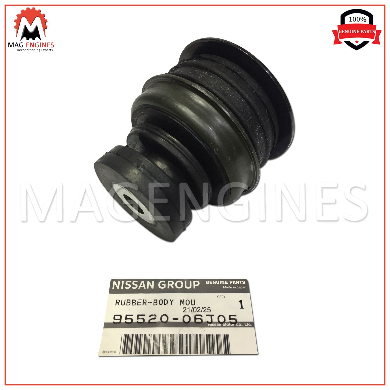 95520-06J05 GENUINE OEM MOUNTING RUBBER-BODY, LOWER 9552006J05 | eBay