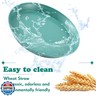 Gerrii 6 Pieces Shallow Cat Food Dish, Whisker Friendly, Lightweight, 6 Inch Wheat Straw Bowls, Suitable for Small Cats