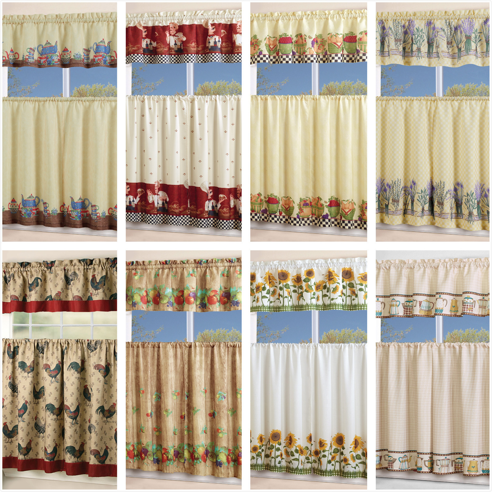 Kitchen Curtains And Swag Set Kitchencurtains