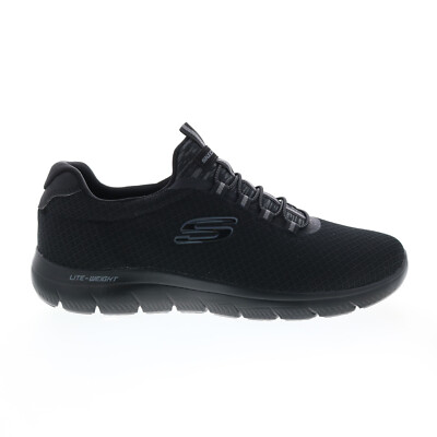 

Skechers Summits 52811 Мужские черные парусиновые кроссовки Slip On Lifestyle 9, Черный, Skechers Summits