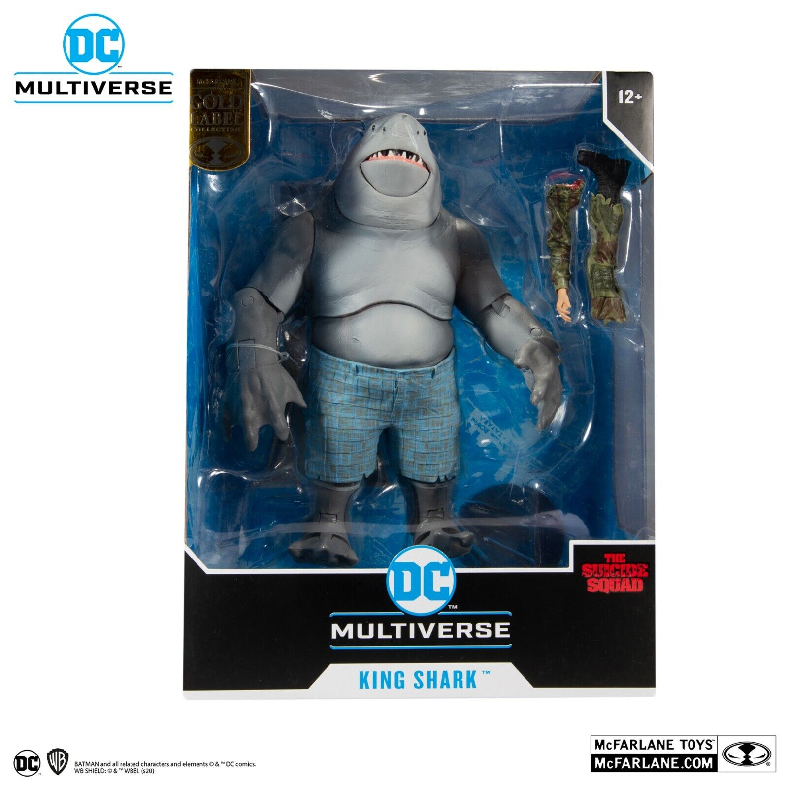 McFARLANE DC MULTIVERSE KING SHARK SUICIDE SQUAD GOLD LABEL McFARLANE DC MULTIVERSE KING SHARK SUICIDE SQUAD GOLD LABEL