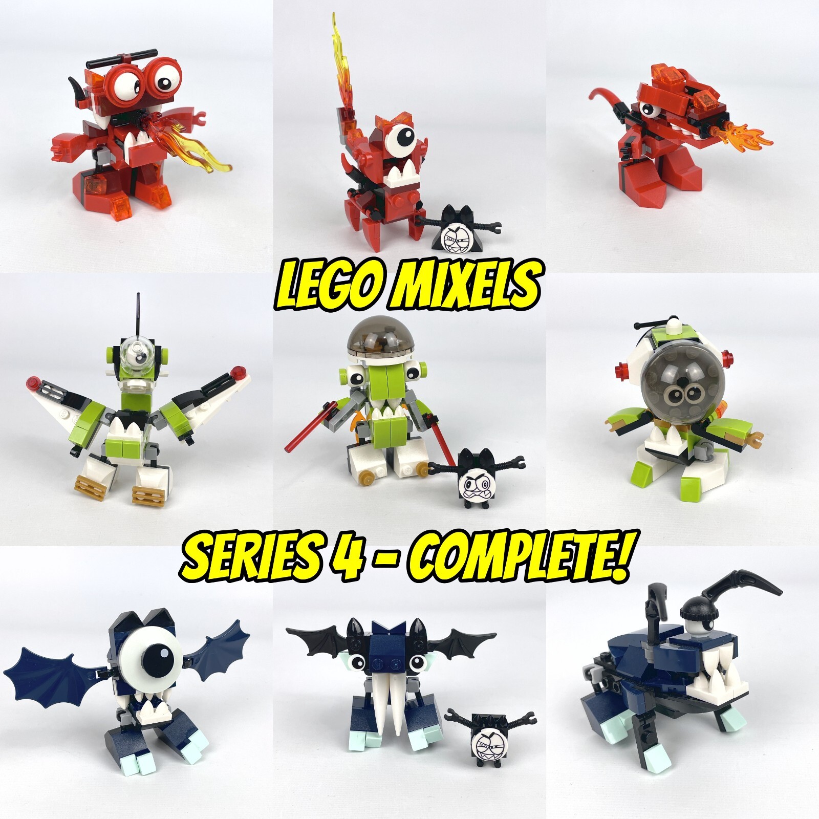 LEGO MIXELS Series 4 41527 41528 41529 41530 41531 41532 LEGO MIXELS Series 4 41527 41528 41529 41530 41531 41532