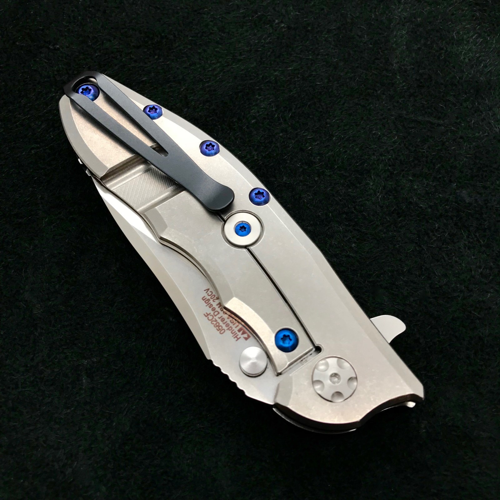 ファタルスパイラル　初期　2枚 Titanium Screw set (NO KNIFE) for Zero Tolerance ZT 0562CF