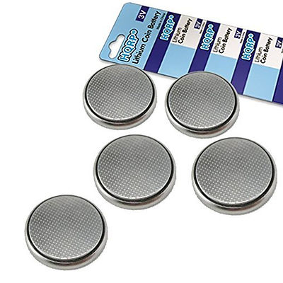 5x HQRP 3V Pilas de Botón Litio para Samsung SSG-5100GB SSG-5100GB/ZA Gafas 3D