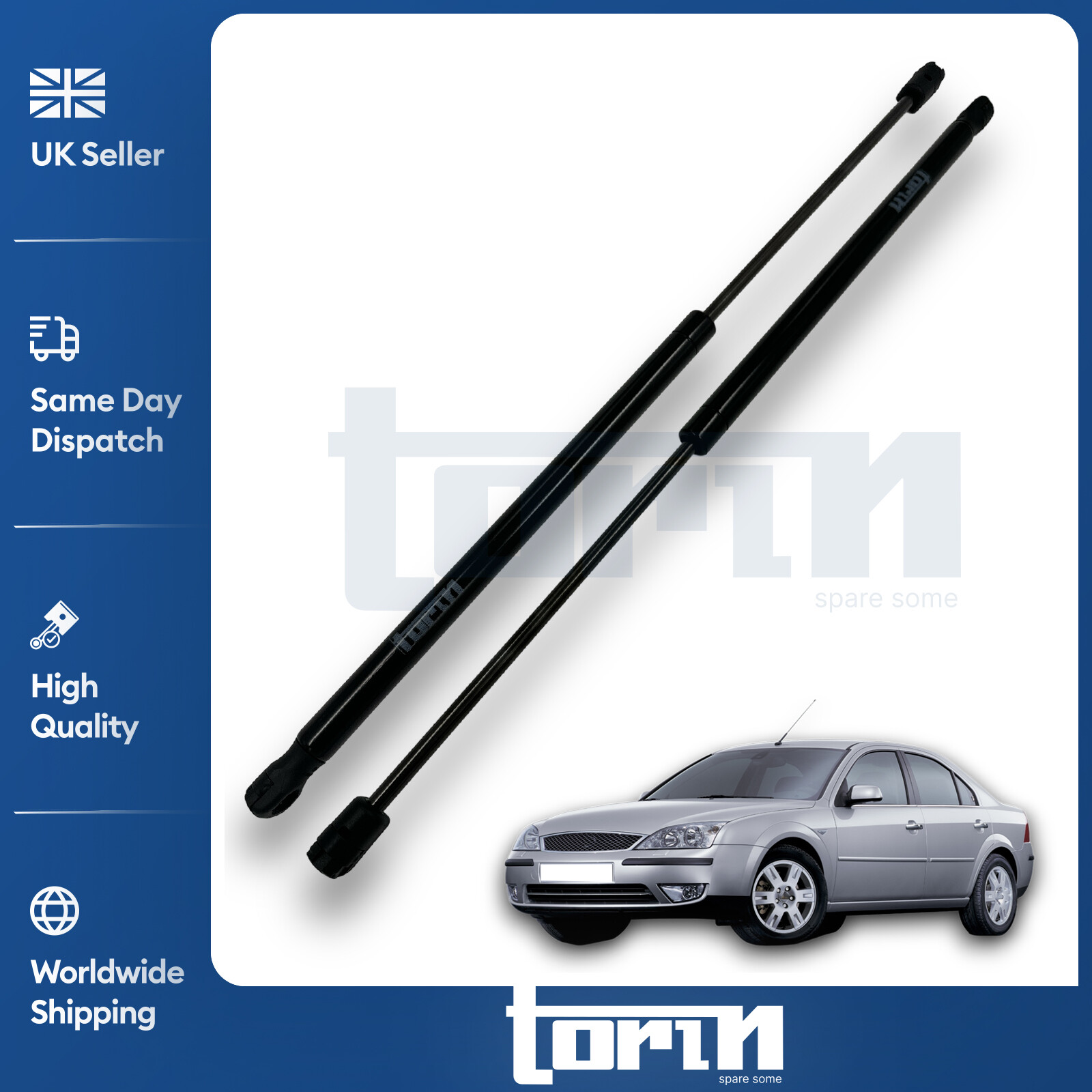 2X Tailgate Rear Boot Gas Struts 585N For Ford Mondeo Mk3 Hatchback (2000-2007)