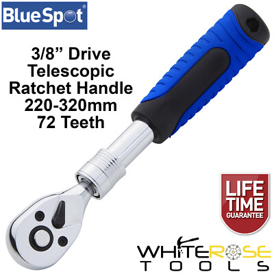 BlueSpot Telescopic Socket Ratchet Handle 3/8'' Drive 220-320mm 72T Extendable