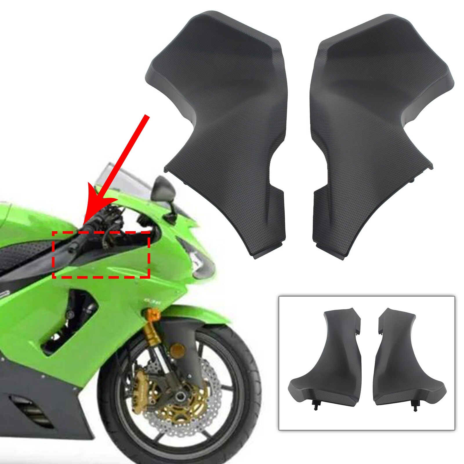 Cowl Panel Fairing Kawasaki Zx636 2005 Carbon Fiber For 2021-2022