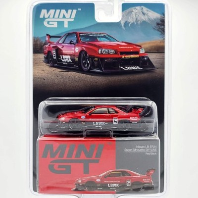 Mini GT Nissan LB-ER34 Super Silhouette Skyline - 1:64, Red