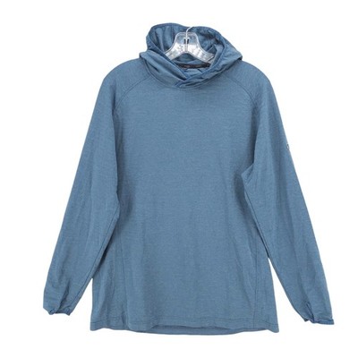 KUHL Airkuhl Hoody Men's Blue Long Sleeve Tumbholes UPF Wicking Size MEDIUM