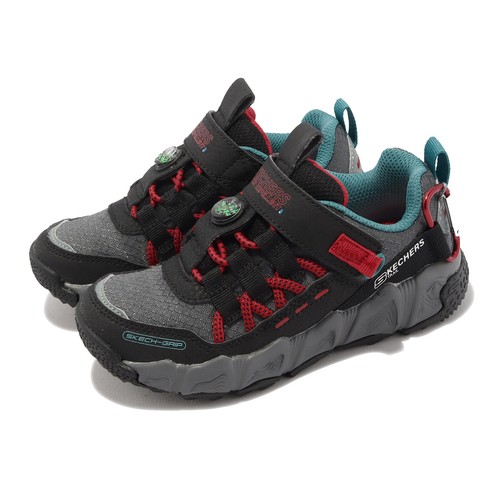 

Skechers Velocitrek-Pro Scout Black Grey Red Kids Preschool Casual 406423-LBKRD, Черный, Velocitrek-pro Scout