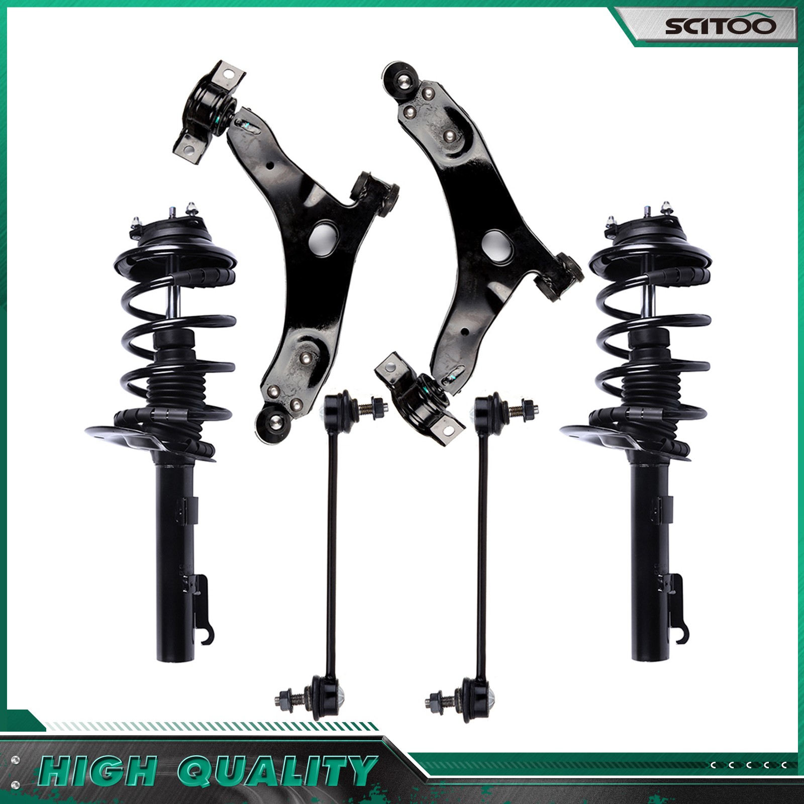 For 2008-2010 Ford Focus Front Struts Lower Control Arm w