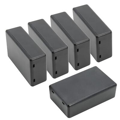 5 Pieces Plastic Project Box ES Junction Case for Electronic Project Black 3....
