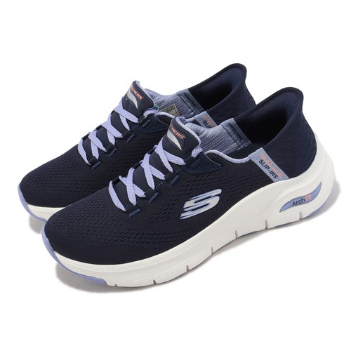 

Skechers Arch Fit-Fresh Flare Slip-Ins Темно-фиолетовые женские повседневные туфли 149568-NVMT, Multi-coloured, Arch Fit-fresh Flare Slip-ins