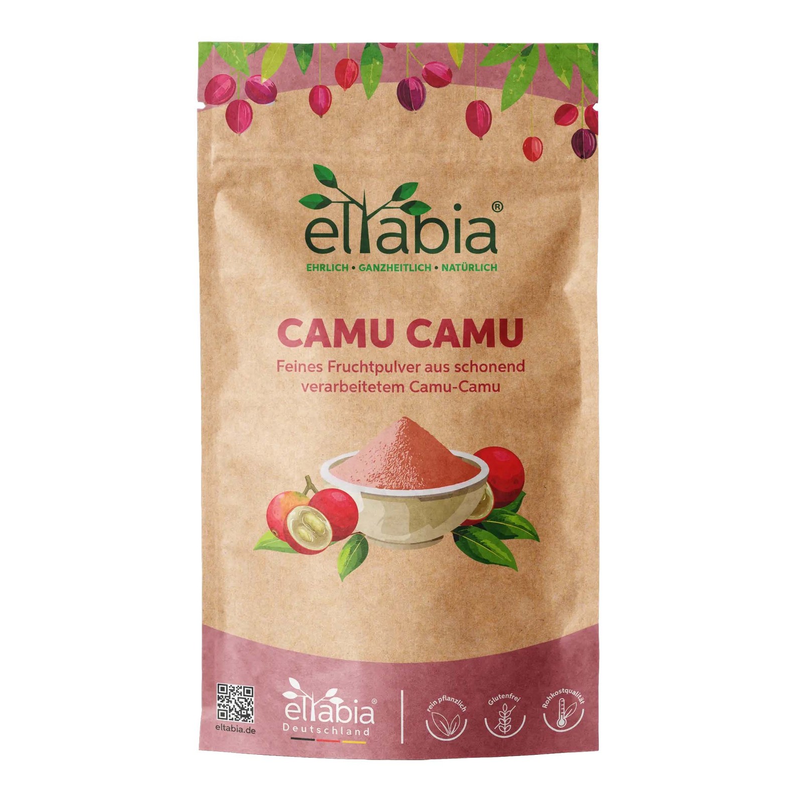 Camu Camu Pulver | natürliches Vitamin C | Premium Rohkost Qualität | Vegan