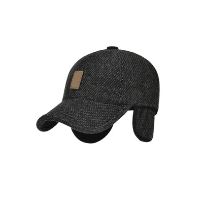 Elderly Hat Thickened Men Winter Hat with Ear Flaps Adjustable Baseball Hat