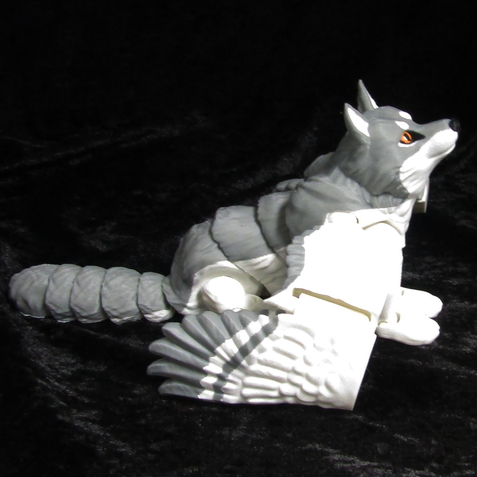 Articulated Posable Winged Flying Wolf 3D Fidget Toy Desk Decoration
