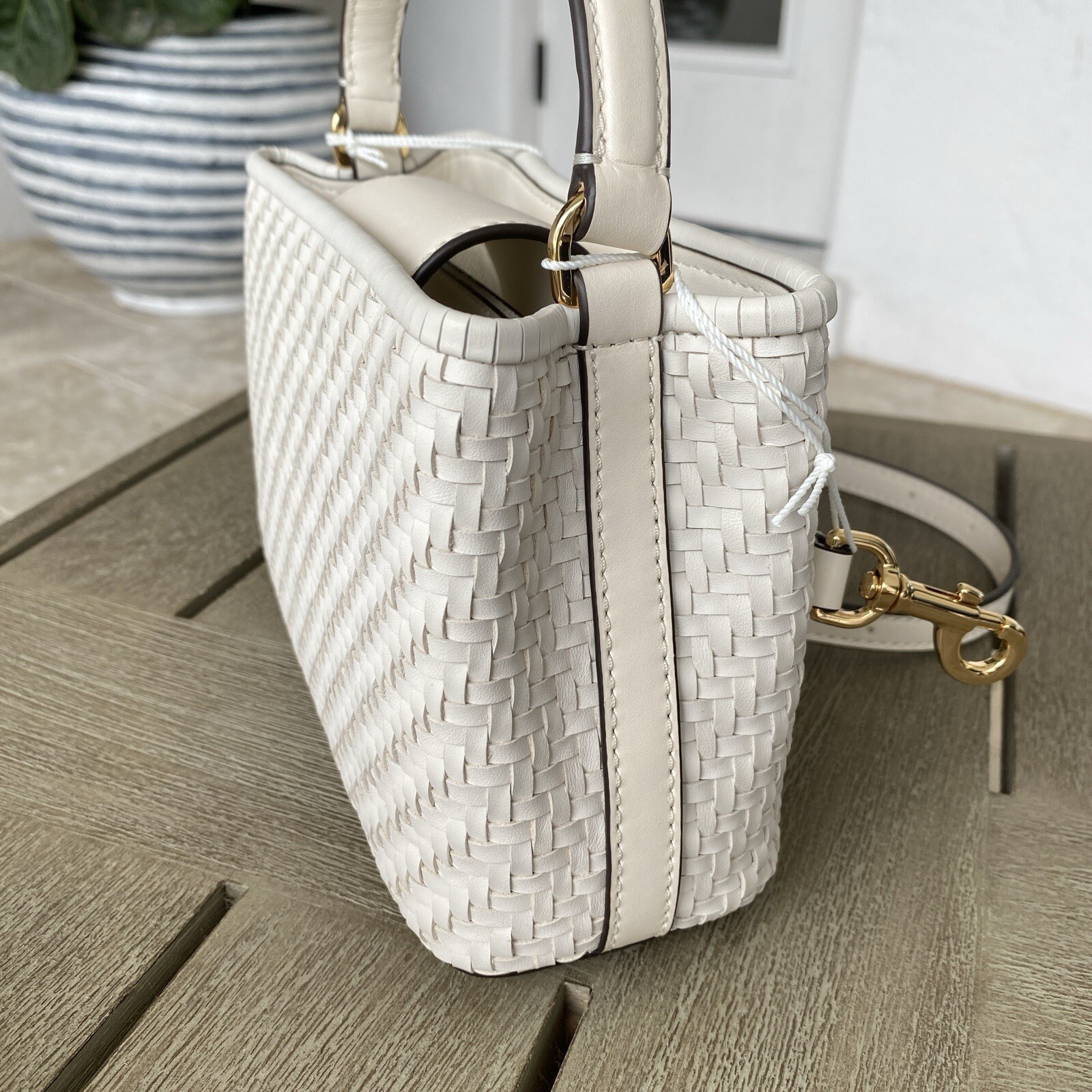 新作★Tory Burch★BRITTEN MICRO SATCHEL 156012 Tory Burch Britten Micro Satchel New Ivory 156012 | eBay