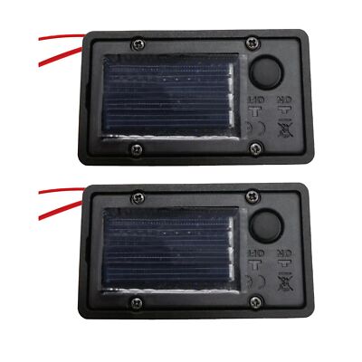 2Pack Solar Light Replacement Top of Solar Lantern,Waterproof Round Solar Pan...