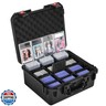 Graded Card Case Storage Box: Trading Card Storage Box with 9 Dividers for PSA BGS SGC Top Loaders Sports Cards, Waterproof Hard Slab Case for Baseball Football Basketball Magnetic Cards (Holds 600+)