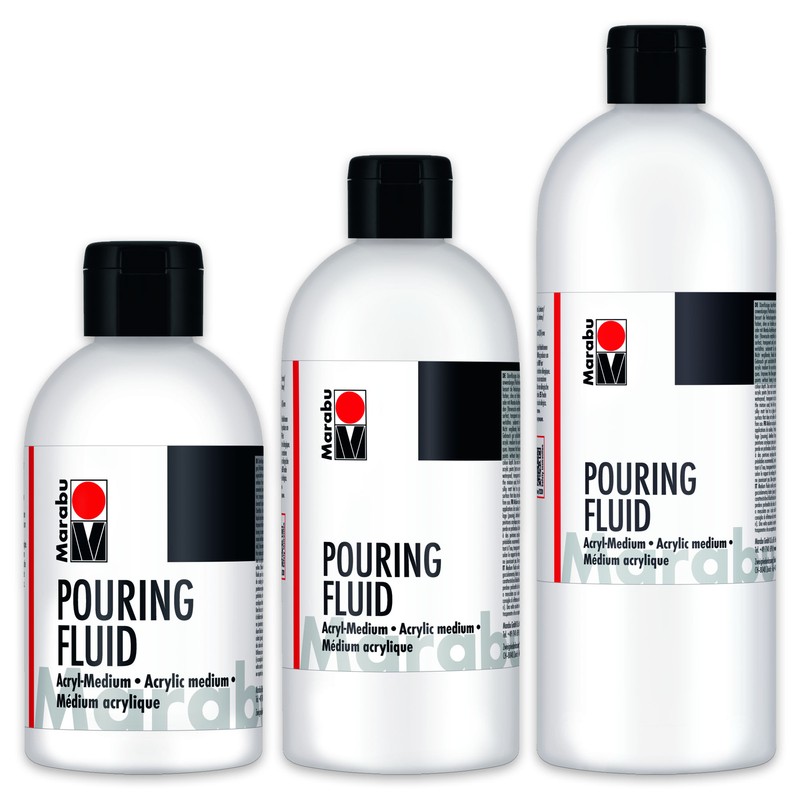 Marabu Pouring Fluid Acryl Medium Acrylmedium KÃ¼Nstlerbedarf Transparent Farbe