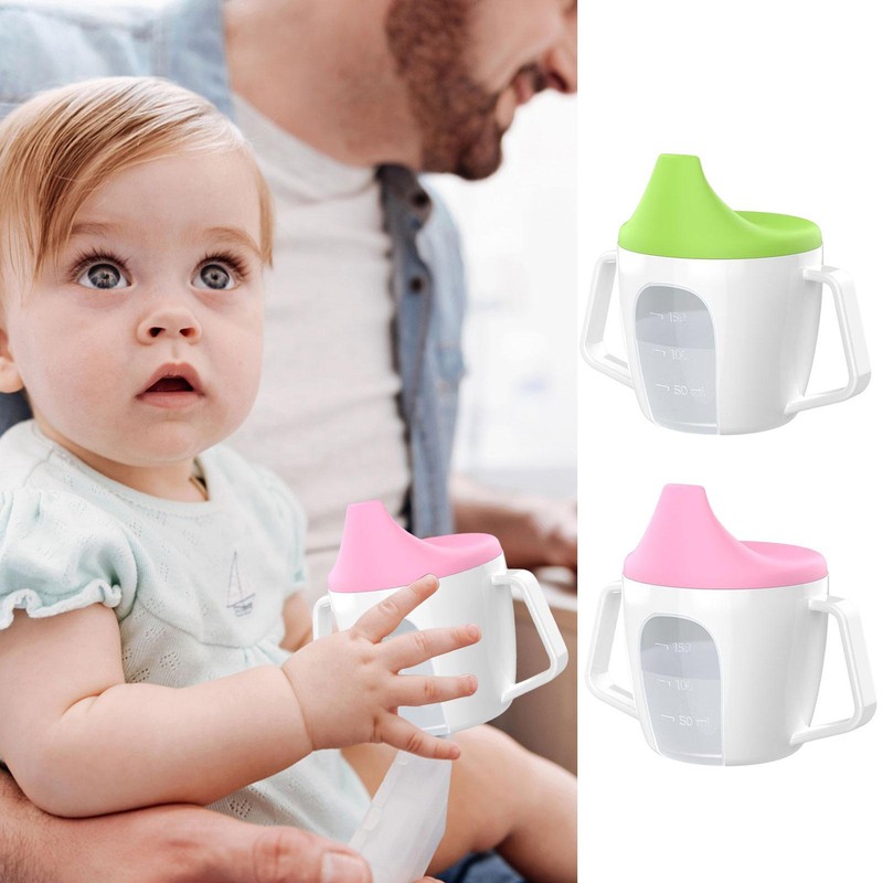 Baby Silicone Straw Sippy Cup Toddler Training Water Bottle 