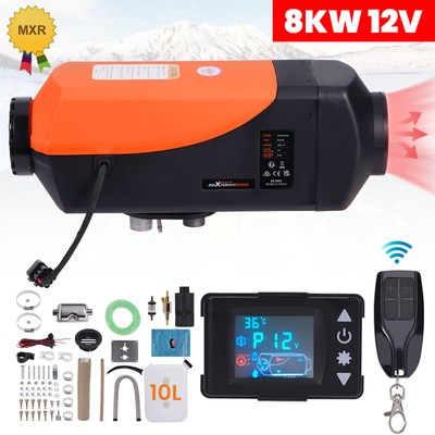 Air Diesel Heater LCD Remote Control 12V 8KW For Trailers Trucks Motorhome