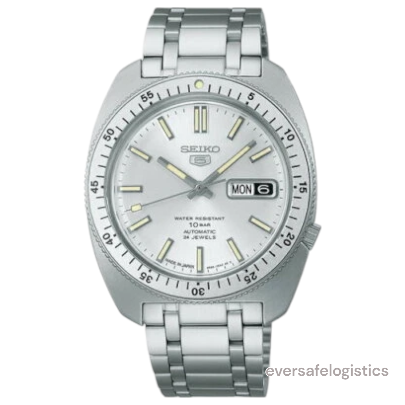 Seiko 5 Sports Heritage Design SBSA311 Men's Watch Silver Day Date