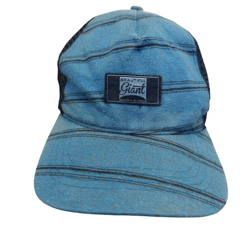 Blue Black Stripe Mesh