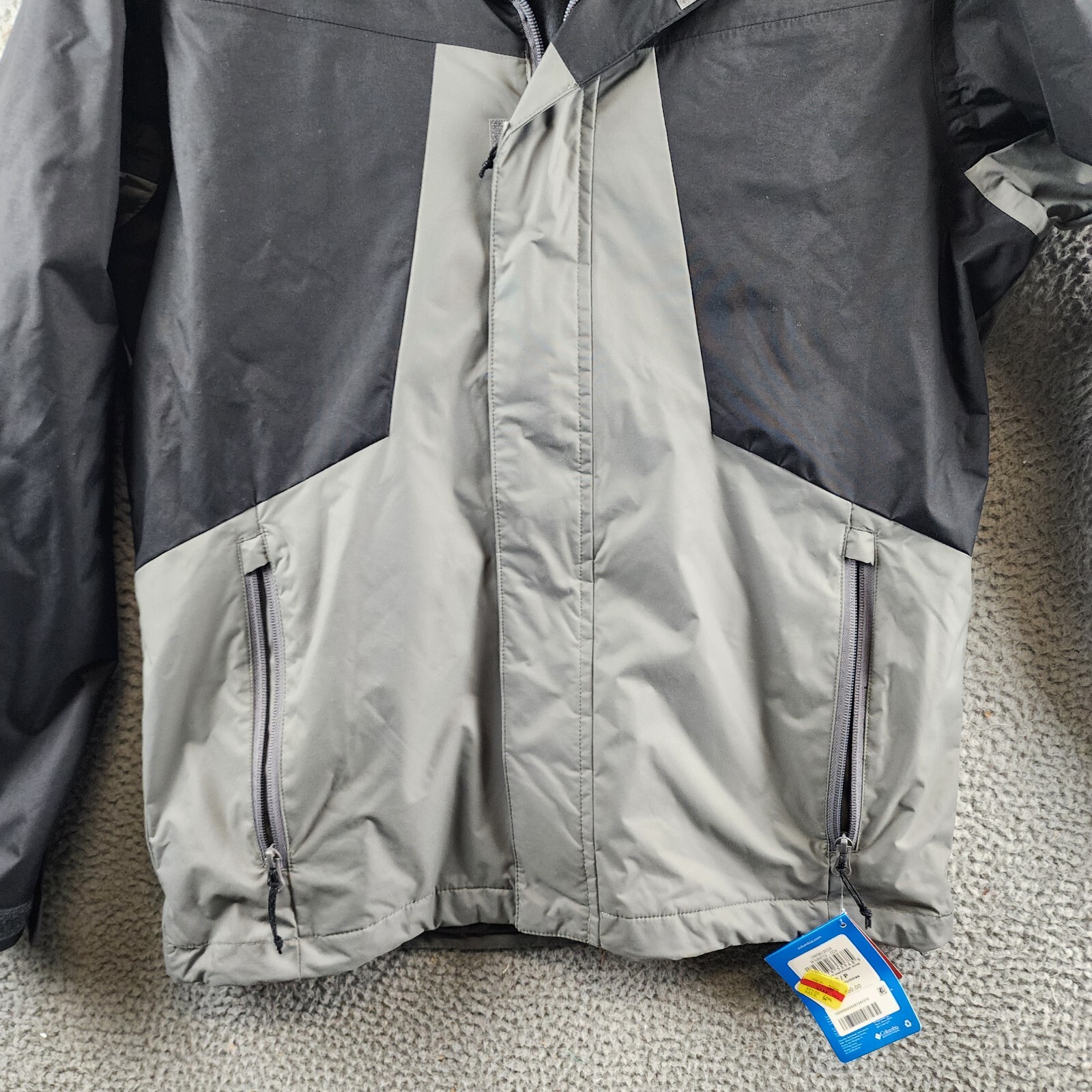 Columbia Tunnel Falls Interchange Jacket Men S City Grey Black Full Zip Closure - Picture 2 of 13