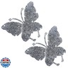 HungMieh 2 PCS Car Decals for Women, Bling Rhinestone Butterfly Stickers with Self-Adhesive Backing for Car InteriorandExterior Window Motorcycle Helmet Laptop Tumbler Luggage Guitar Yeti Cups