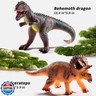 NIPLOOOW Big Dinosaur Toys for Kids 3-5, 7 Piece Realistic Soft Dinosaur Figures, Jumbo Dinosaur Toys for Kids 5-7, Dinosaur Party Favors, Birthday Gifts for Boys and Girls