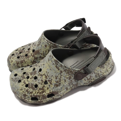 

Мужские сандалии унисекс Crocs All Terrain Moss Clog Dusty Olive Multi 2092063N4, Зеленый, All Terrain Moss Clog