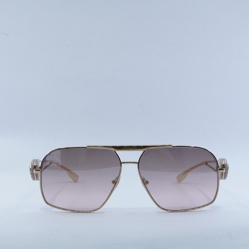 Pre-owned Versace Ve2269 10027e Gold/light Pink Mirror Gradient Silver 62-13-130 Su...