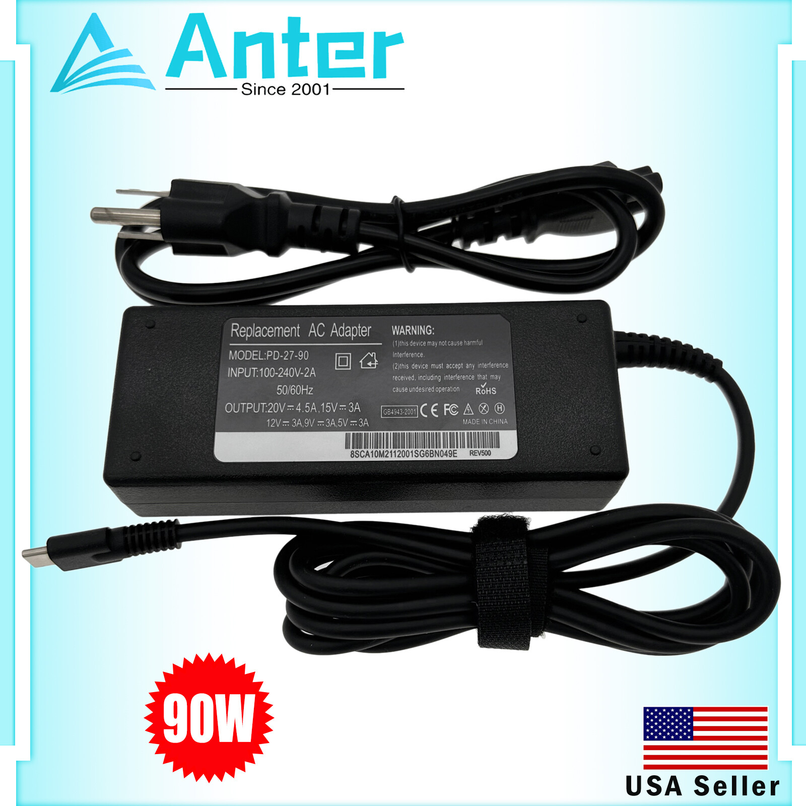 Charger For Asus Zenbook 14x Q420va-evo.i7512 Laptop
