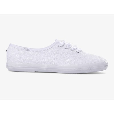 

Keds Women Champion Sequins Sneaker White 8 M Fashion Sneakers Canvas, Белый