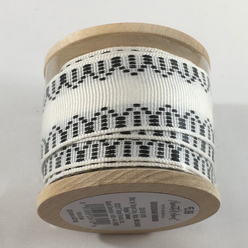NEW Hearth & Hand With Magnolia Black And  White Grosgrain Ribbon 1