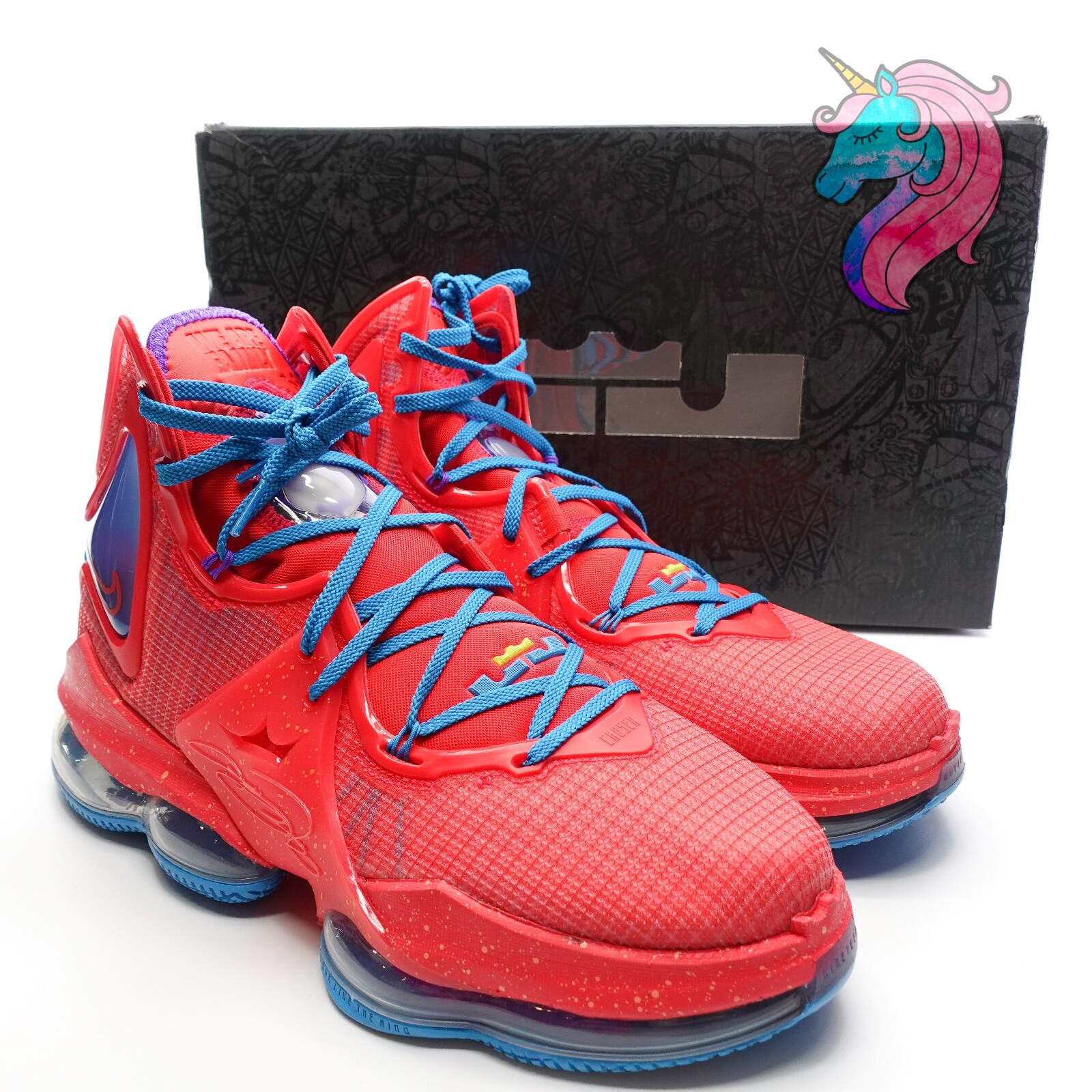 Nike LeBron 19 Basketball Shoes Siren Red Blue CZ0203 600 Mens Size 11 |  eBay