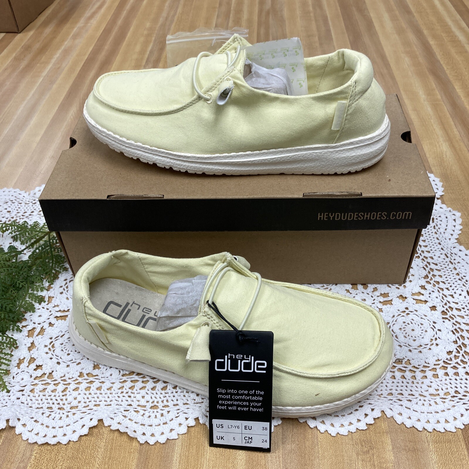 Hey Dude Wendy Linen Slip On Shoes 