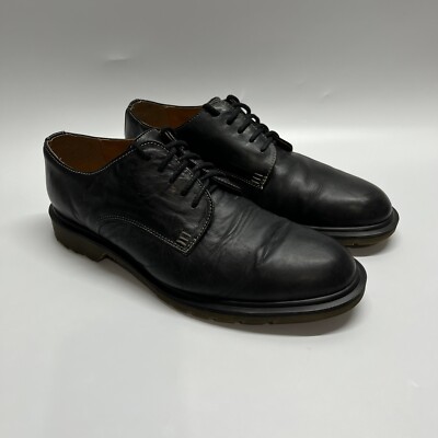Dr. Doc Martens Lace Up Oxford Shoes Men s Size 10 Black Leather Casual Dress