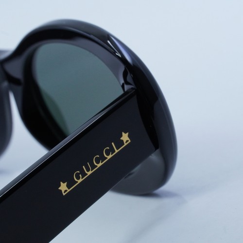 Pre-owned Gucci Gg1587s 001 Black/grey 52-22-145 Sunglasses Authentic In Gray