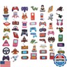 100 Pack Video Game Stickers, Video Game Gamer Party Favors, Birthday Decorations