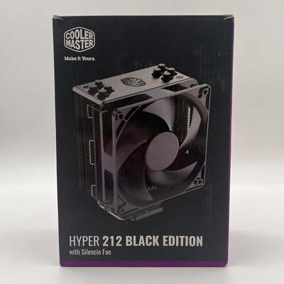 New Cooler Master Hyper 212 Black Edition CPU Cooler Fan