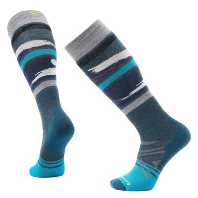 Мужские носки Smartwool Ski Full Cushion с рисунком полуночных лыж на носках до икр