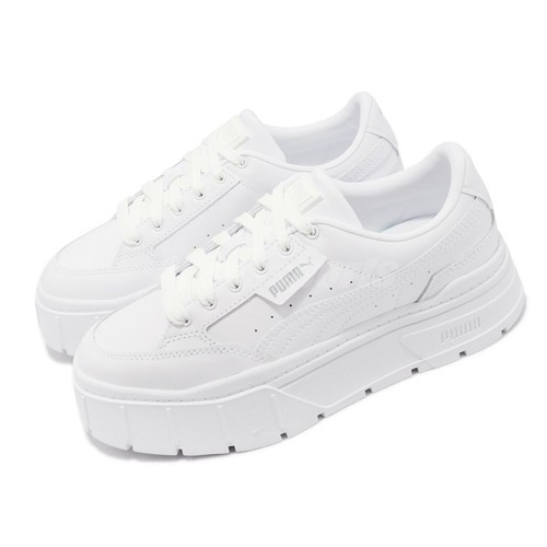 

Puma Mayze Stack Lthr Wns White Silver Женская повседневная обувь на платформе 384412-01, Белый, Mayze Stack Lthr Wns