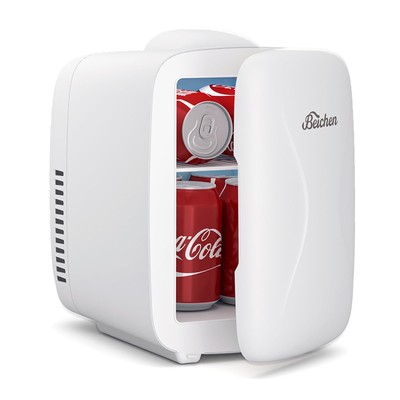 BEICHEN Mini Fridge [Upgrade], Small Fridge Rapid Cooling 4 Liter/6 Cans Skin...