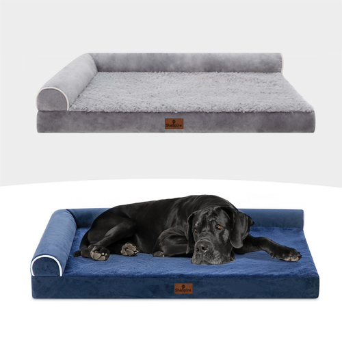 For Extra Large Dogs Memory Foam L-shape Pet Dog Beds