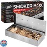 Kaluns Universal Stainless Steel Smoker Box, Gas or Charcoal Grill Smoke Box, Works with Wood Chips, add Delicious Smoked Flavor, Hinged Lid,Warp Free Grill Accessories