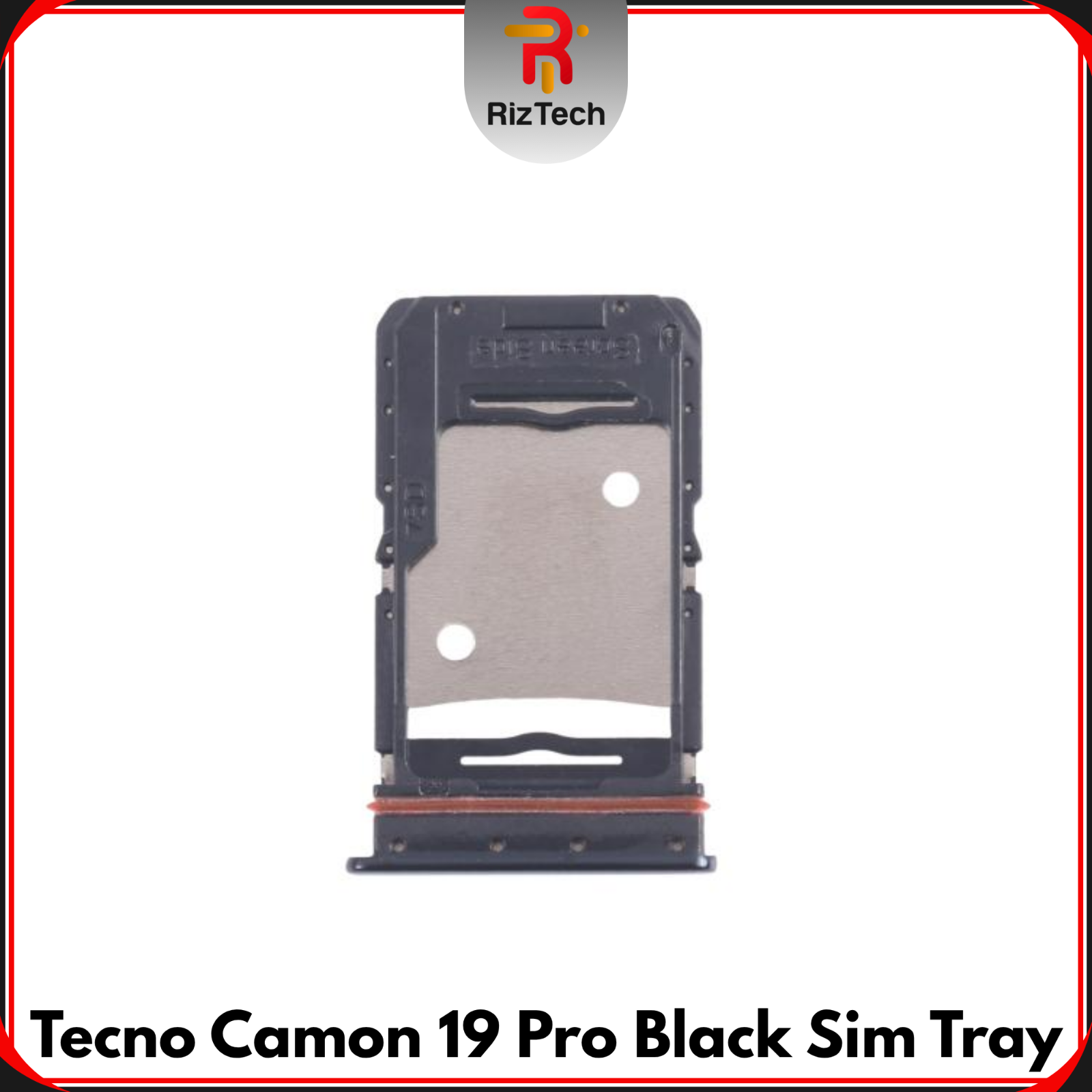 For Tecno Camon 19 Pro Replacement Sim & SD Tray Holder Slot ( BLACK ) - UK