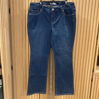 Torrid Jeans Womens 18 Dark Blue Luxe Slim Boot Ladies 37x29 NEW